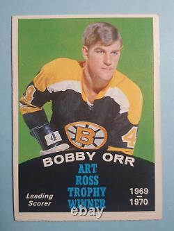 Gagnant du trophée Art Ross Bobby Orr 1969-1970 Carte OPC 249 en excellent état