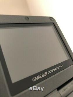 Gameboy Sp Ags 101 Graphite Avec La Boîte 8 Jeux Propriétaire D'origine! Condition Excellente