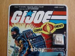 Gi Joe 1984 Firefly 100% Complet, Recardé, en Excellent État Mint avec Carte Non Percée.