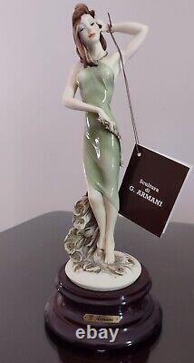 Giuseppe Armani Figurine Lady Feather Excellent État 1991