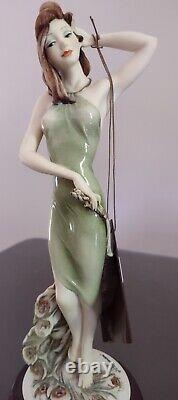 Giuseppe Armani Figurine Lady Feather Excellent État 1991