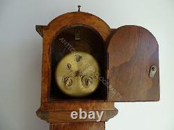 Hollandais Warmink Miniature Grand-père Horloge 1950 Excellente Condition De Travail