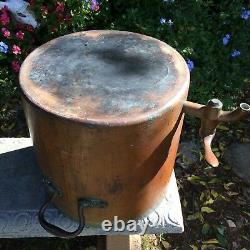 Humge Anticique English Copper Stock Pot Avec Spigot & LID Excellent Condition
