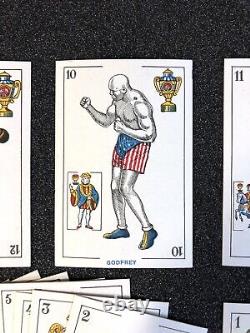 Jack Dempsey Tunney Boxe Deck Of Cards Vers 1920 Rare État Incroyable