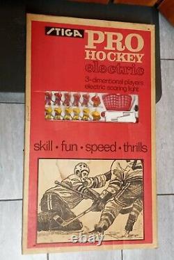 Jeux De Hockey Électrique De Table Stiga Pro De 1971 Complète En Excellent État