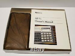 L2 HP 71b Hewlett Packard Calculatrice Dans La Boîte D’origine Excellent État