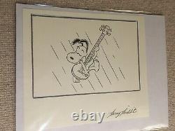 Larry Leichliter Peanuts Original Snoopy Comic Art Sketch État Excellent