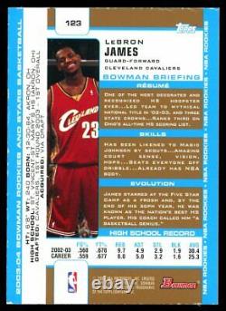 Lebron James 2003-04 Bowman Gold Rookie Card #123 Excellent État Rc