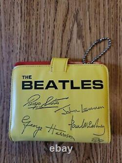 Les Beatles Original 1964 Wallet Jaune Vinyle En Excellente Forme États-unis