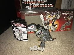 Les Transformateurs G1 Grimlock Dinobot Originale 1985 Vintage Excellente Condition Box