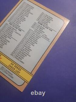 Liste de vérification de la 3ème série O-Pee-Chee 1973-74 334B incluant la WHA en excellent état non marqué.