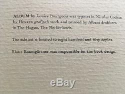Livre Rare Signé Louise Bourgeois 1994 Album Excellente Édition État 850