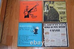 Lot de vinyles originaux de Pete Seeger (13 albums, EXCELLENT ÉTAT)