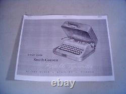 Machine à écrire Smith Corona Silent Super de 1957 en condition ORIGINALE excellente