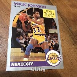 Magic Johnson Lakers 1990 Mvp Nba Hoops Card #157 État Merveilleux