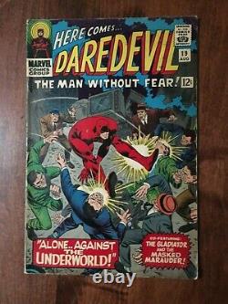 Marvel Comics Daredevil #19 Août 1966 Original! Excellent État