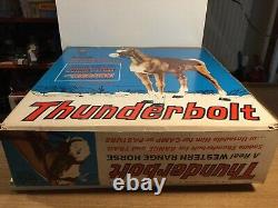 Marx Johnny West Thunderbolt Horse Within It Original Box Excellent État