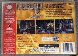 N64 Resident Evil 2, authentique, en état excellent dans son étui d'origine