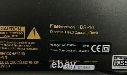 Nakamichi Dr-10 Cassette Deck Excellente Condition De Travail Manuel Original Super