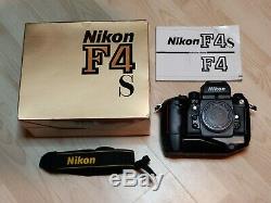 Nikon F4s Excellent État + Mf-22 Retour Données Avec Boite D'origine + Instructions