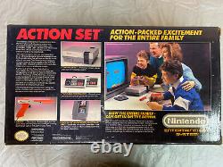 Original 1988 Nintendo Nes Action Set Box Seulement Excellente Condition Voir Les Pictures