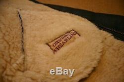 Original Jacket Vintage Shearling Sheepskin Flying M / Lg Excellent État
