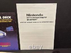 Pack d'inserts d'instructions de console Nintendo d'origine en EXCELLENT ETAT avec sac