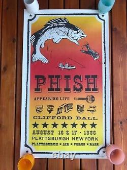 Phish Clifford Ball Vintage 1996 Poster Authentique Excellent État