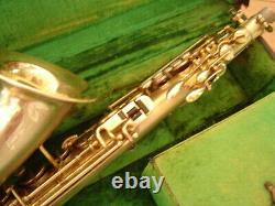 Plaque D'or Vintage Buescher True Tone Alto Sax Original Excellent État
