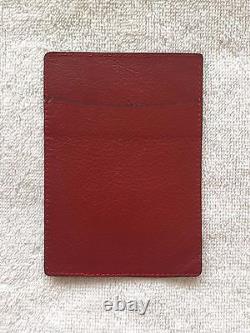 Porte-cartes En Cuir Rouge Tudor 100 % Original 102.00.03 Excellent État