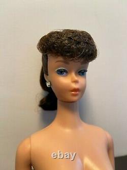 Poupée Barbie Vintage À Queue De Cheval Tôt #6 Ou Tard #5 Brunette Excellente Condition