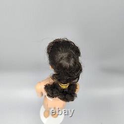 Poupée Barbie à queue de cheval vintage #6 brune #850 en excellente condition nue