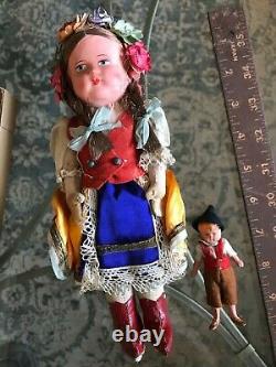 Poupée Hongroise Antique, Boîte D'origine, Excellent État, So-cal Conservé Doll