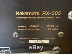 Rare Nakamichi Rx-505 Original Complet Excellent Etat