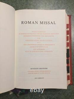 Roman Missal (missale Romanum) 1964, Benziger. Excellente Condition Semblable-nouvelle