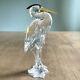 Swarovski Silver Heron Bird Figurine En Cristal Excellent État Pas De Boîte