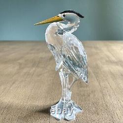 Swarovski Silver Heron Bird Figurine En Cristal Excellent État Pas De Boîte