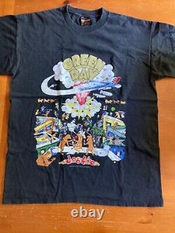 T-shirt Original Vintage 1994 Green Day Dookie Tour XL (excellent État)