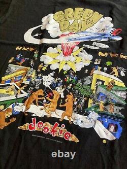 T-shirt Original Vintage 1994 Green Day Dookie Tour XL (excellent État)