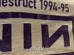 T-shirt de tournée authentique vintage Nine Inch Nails Self Destruct, en excellent état, taille XL.