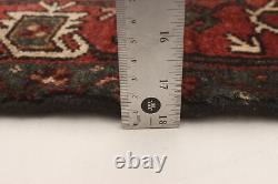 Tapis traditionnel vintage noué à la main 4'3 x 9'6 en laine carpet area rug