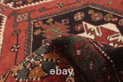 Tapis traditionnel vintage noué à la main 4'3 x 9'6 en laine carpet area rug