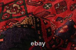 Tapis traditionnel vintage noué à la main 4'5 x 7'2 en laine