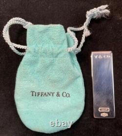 Tiffany & Co Sterling Argent Clip D'argent Excellente Condition Non Mono Sac D'origine
