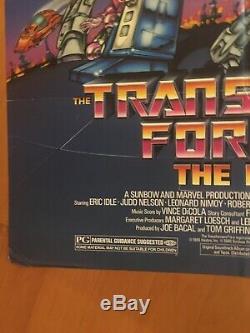 Transformateurs Le Film Original Une Feuille Affiche Du Film 1986 Excellent État