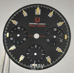 Universal Geneva Space-compax 885104/02 Cadran Original Excellent État