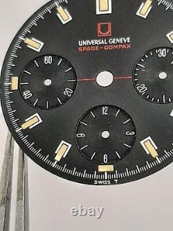 Universal Geneva Space-compax 885104/02 Cadran Original Excellent État