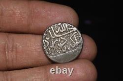 Véritable ancienne pièce de monnaie islamique en argent massif dinar dirham en excellent état