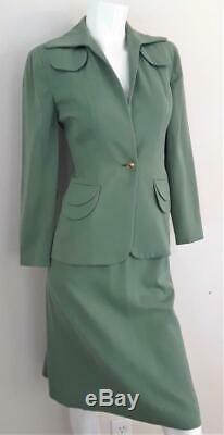 Vintage 1940s Costume Du Nil Jupe Verte. Excellente Conditionsterling Exclusivelabel