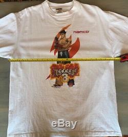Vintage 90 Tekken 3 Promo Shirt- Excellent État! Jamais Porté